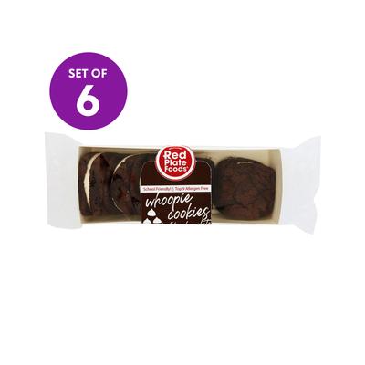 RED PLATE FOODS Cookies N/A - 8.5-Oz. Vegan & Gluten-Free Double Chocolate Whoopie Pies - Set of Six