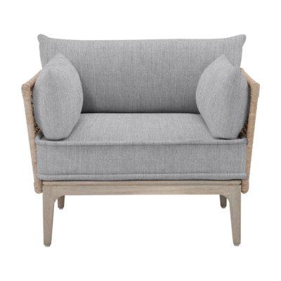 Bernhardt Catalonia Patio Chair w  Cushions in Gray | 26 H x 38 W x 31.5 D in | Wayfair O1502_6031-010