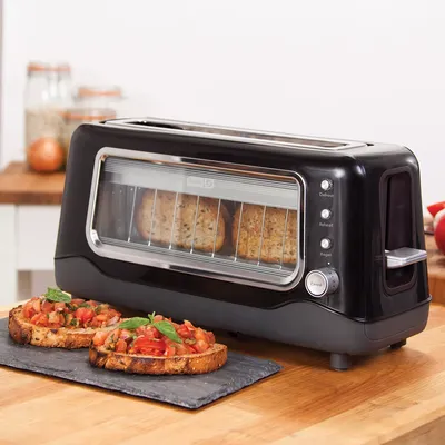 Dash Clearview Toaster (Black)