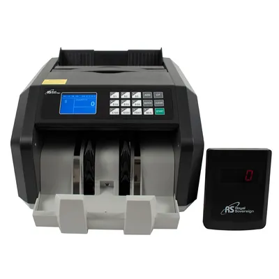 Royal Sovereign Back Load Bill Counter with 3Phase Counterfeit Detection and External Display