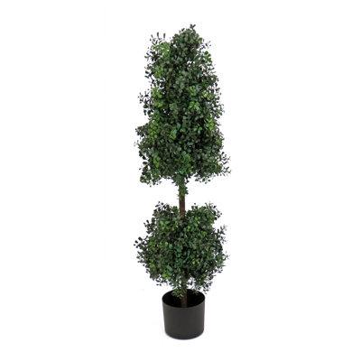 Primrue 42.25" Artificial Boxwood Tree in Pot Plastic | 48 H x 13 W x 13 D in | Wayfair 15756885479B4B788F2D0C258D508F2F