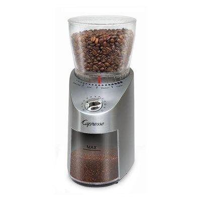 Capresso Infinity Plus Electric Conical Burr Coffee Grinder Plastic in Gray | 11.25 H x 5 W x 7.75 D in | Wayfair 575.05