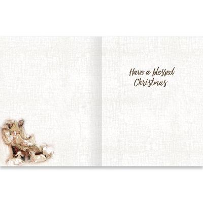 The Holiday Aisle® Away in a Manager Boxed Christmas Cards | 7.64 H x 5.9 W x 1.5 D in | Wayfair 019B09130B36406DADFF92C82268F77E