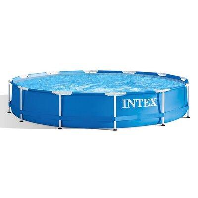 Intex Recreation 3.34 ft X 8.75 ft. Metal Frame Set Pool Plastic | 40 H x 105 W in | Wayfair 28211EH