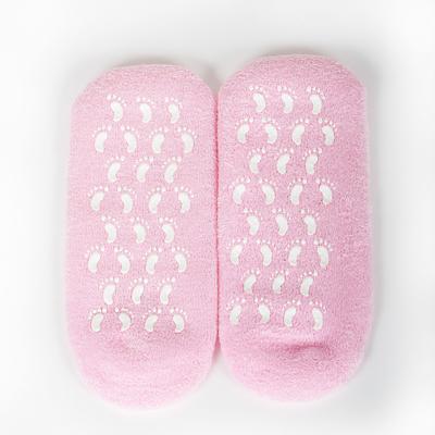 Orchid Spa Moisture Socks-1 Pack by Prospera in Pink