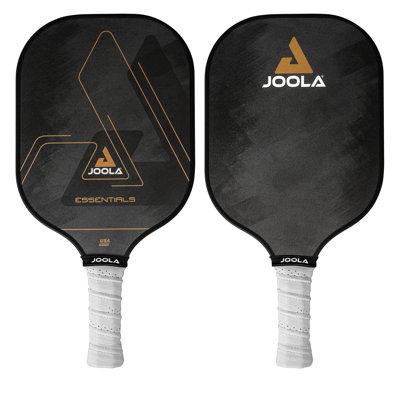 Joola USA Joola Essentials Performance Pickleball Paddle w/ Reinforced Fiberglass Surface & Honeycomb Polypropylene Core - Blue Plastic in Black