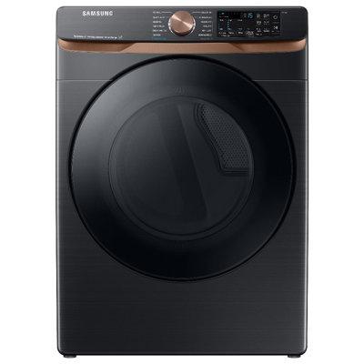 Samsung 7.5 cu. ft. Smart Electric Dryer w/ Steam Sanitize+ & Sensor Dry in Black | 38.75 H x 27 W x 31.4 D in | Wayfair DVG50BG8300VA3
