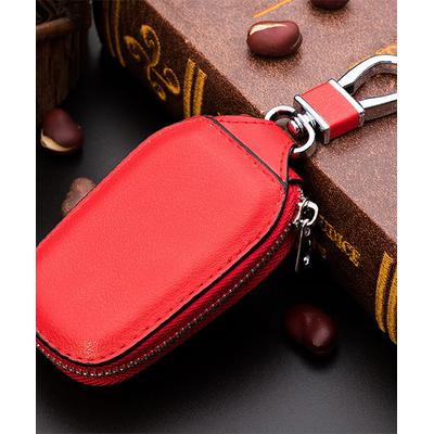 Kalumei Keyboards red - Red Leather Car Key Chain