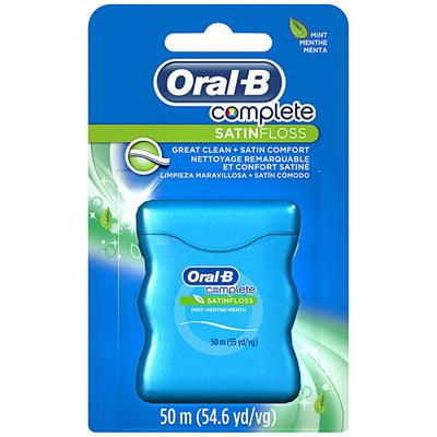 Oral-B Complete 50m Mint Satin Dental Floss 60552 - 24/Case