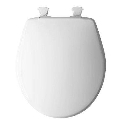 Bemis Round Toilet Seat Plastic Toilet Seats in White | 17 W x 21 D in | Wayfair 7B730EC 000
