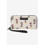Plus Size Women's Minnie Mouse All-Over Print Zip Around Wallet Wristlet by Disney in Multi