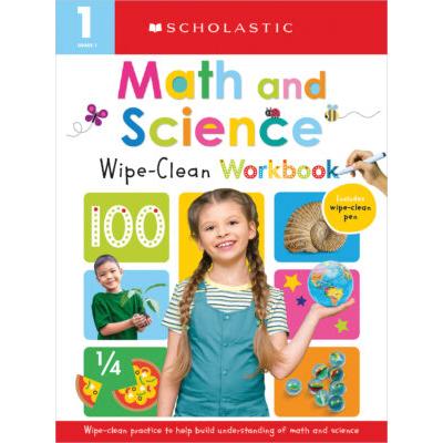 Scholastic Early Learners: First Grade Math/Science Wipe Clean Workbook