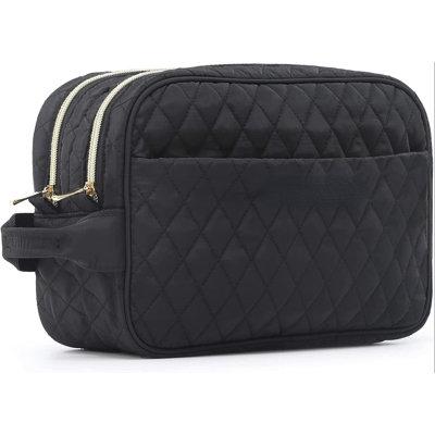 Rebrilliant Kaniz Travel Bag in Black | 7.1 H x 10.2 W x 4.3 D in | Wayfair C196D97C28134B76A56B81A24E180075