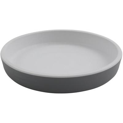GET Roca Matte 5" Gray Melamine Round Plate - 48/Case