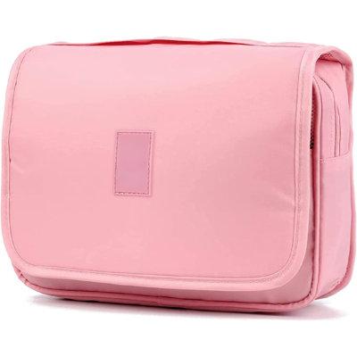 Rebrilliant Kanaloa Hanging Travel Toiletry Bag in Pink | 7.6 H x 9.2 W x 3.9 D in | Wayfair 992C5FDC53EC4E248D84DF2B0AD553EA