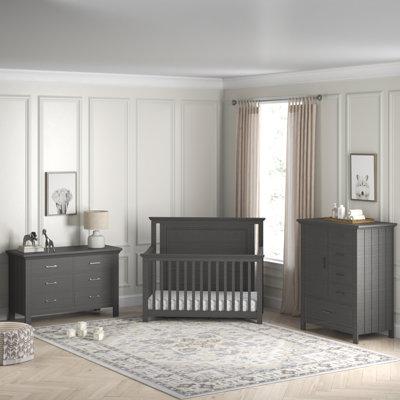 Greyleigh™ Baby & Kids Adame Convertible Standard Nursery Furniture Set Wood in Gray | Wayfair FECD0C237ECA47FBA39D67524BB19688