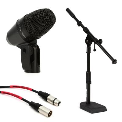 Shure PGA56 Cardioid Dynamic Drum Microphone Bundle with Stand and Cable