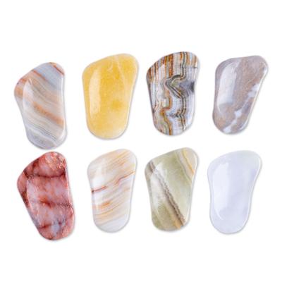 'Mexican Set of 2 Reclaimed Marble Stress-Relieving Stones'