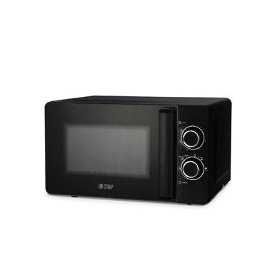 Commercial Chef 17.8" 0.7 cu ft. 700 - Watt Countertop Microwave in Black | 10.2 H x 17.8 W x 13.7 D in | Wayfair CHM7DBD