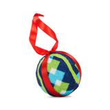 More and Merrier Teal Ornament Tennis Ball Dog Toy, Small