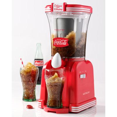 Nostalgia Coca-Cola 32-Ounce Retro Slush Drink Maker in Red | 17 H x 7.75 W x 7.7 D in | Wayfair CKSM32CR