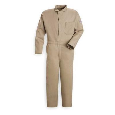 VF IMAGEWEAR CEC2KH RG 44 Flame Resistant Contractor Coverall, Khaki, L