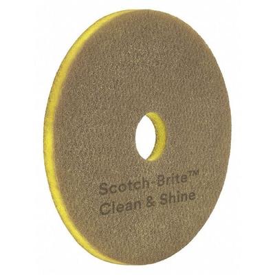 SCOTCH-BRITE 09549 Scrubbing Pad,Yellow,Size 13