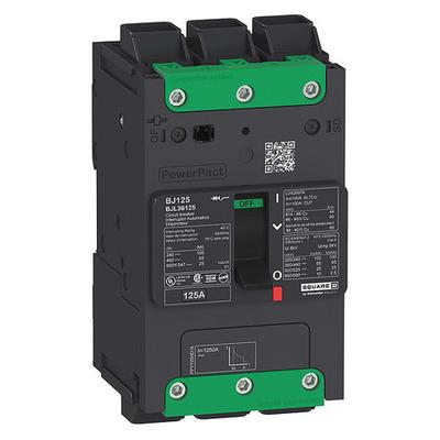 SQUARE D BDL36030 Molded Case Circuit Breaker, BDL Series 30A, 3 Pole, 525V AC,