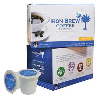 IRON BREW C-1CT-12CGSS Coffee,0.12 oz. Net Weight,Ground,PK12