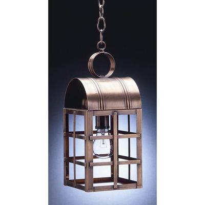 Northeast Lantern Adams 15 Inch Tall Outdoor Hanging Lantern - 6132-AB-MED-CLR
