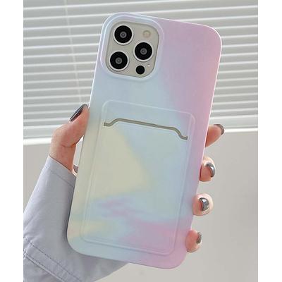 Shou Cellular Phone Cases rainbow - Blue & Pink Painted Tie-Dye Phone Case