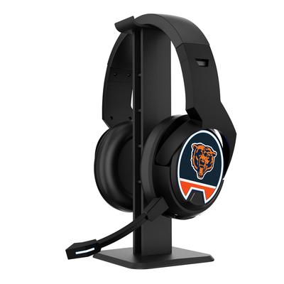 Chicago Bears Mascot Logo Wireless Bluetooth Gaming Headphones & Stand