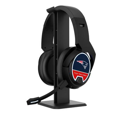 New England Patriots Personalized Bluetooth Gaming Headphones & Stand