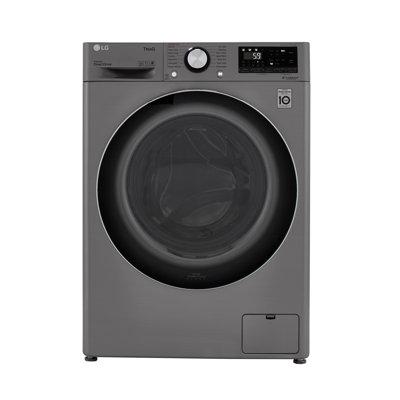 LG 24" Smart Front Load Washer/Dryer Combo w/ 2.4 cu.ft. Capacity & 14 Wash Programs in Gray | 33.5 H x 24 W x 22.25 D in | Wayfair WM3555HVA