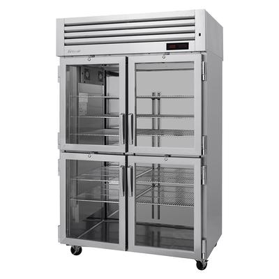 Turbo Air PRO-50-4H-G Full Height Insulated Mobile Heated Cabinet w/ (6) Shelves, 208v/1ph, Glass Doors, Digital Controls, Stainless Steel