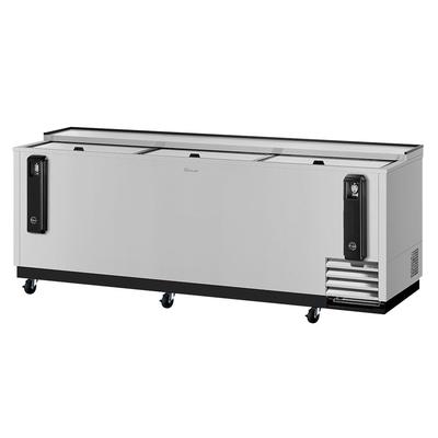 Turbo Air TBC-95SD-N Super Deluxe 95" Forced Air Bottle Cooler - Holds (912) 12 oz Bottles, Stainless, 115v, Silver