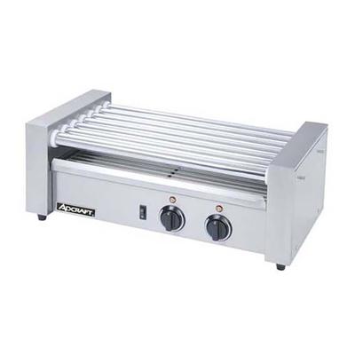 Adcraft RG-07 18 Hot Dog Roller Grill - Flat Top, 120v, Stainless Steel