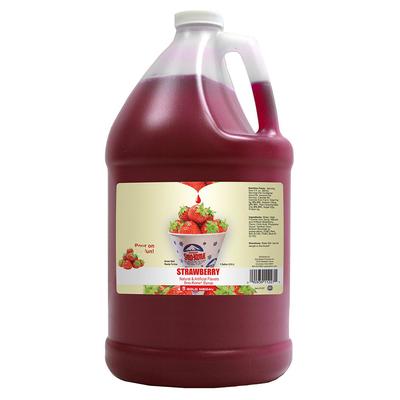 Gold Medal 1227 Strawberry Snow Cone Syrup, Ready-To-Use, (4) 1 gal Jugs