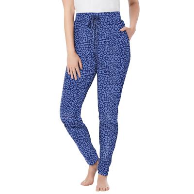 Plus Size Women's Relaxed Pajama Pant by Dreams & Co. in Evening Blue Animal (Size 18/20) Pajama Bottoms