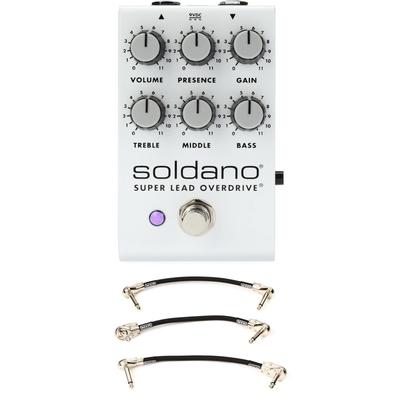 Soldano Super Lead Overdrive Pedal with 3 Patch Cables