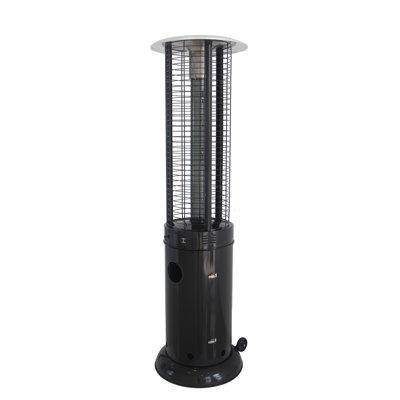 AZ Patio Heaters Glass Cylinder 41,000 BTU Standing Patio Heater in Black | 80 H x 24 W x 24 D in | Wayfair HLDS01-GCH-BLK