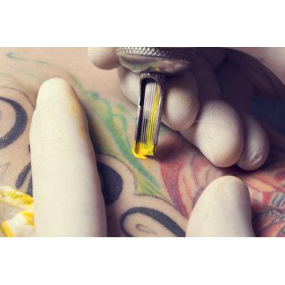 Ebern Designs Tattoo Machine - Wrapped Canvas Photograph Canvas in White | 24 H x 36 W x 1.25 D in | Wayfair 1CBBE287BCE7425CACA5B56EC462F186