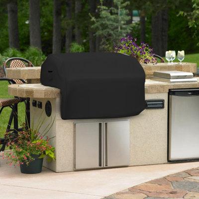 Covers & All Heavy Duty Waterproof Built in Grill Cover, Outdoor Water-Resistant Island BBQ Grill Top Cover, in Black/Brown/Gray | Wayfair