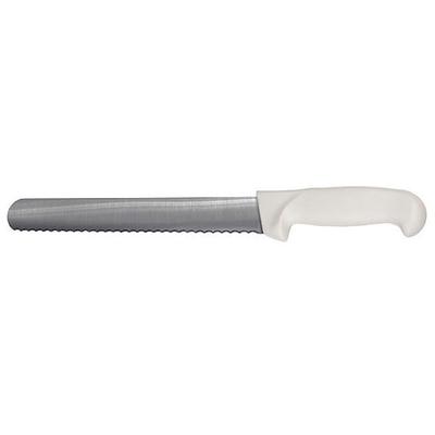 CRESTWARE KN53 Slicer Knife,Serrated,12 in. L,White