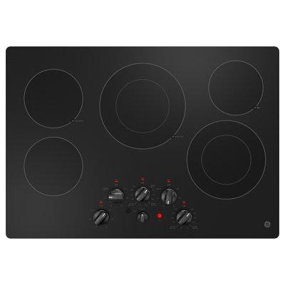 GE Appliances Electric Cooktop w/ 5 Elements in Black | 3.25 H x 21.38 W x 29.75 D in | Wayfair JEP5030DTBB