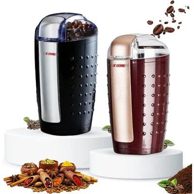 5 Core 2 Pack 5 Ounce Electric Coffee & Spice Grinder 150w Large Portable Compact w/ Stainless Blade Grinder Perfect For Spices | Wayfair