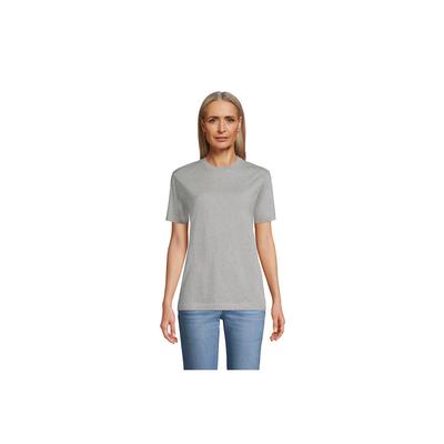 Women's Petite Short Sleeve Super T Crew Neck T-shirt - Lands' End - Gray - XL