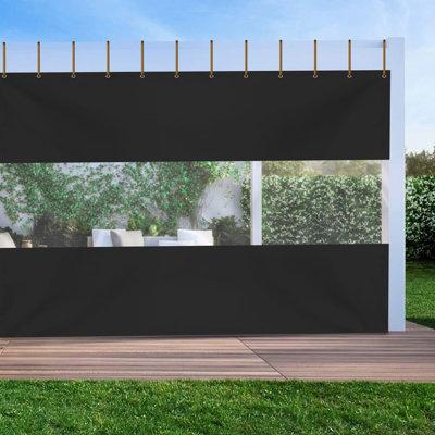 Covers & All Heavy Duty Outdoor Clear Panel Curtain, All Weather Resistant Tarp Curtain for Pergola, Porch, Gazebo | 156 H x 120 W in | Wayfair