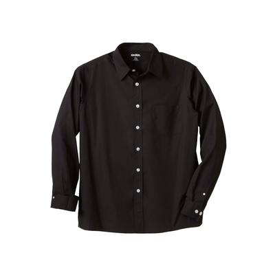 Men's Big & Tall The No-Tuck Casual Shirt by KingSize in Black (Size 3XL)