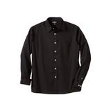 Men's Big & Tall The No-Tuck Casual Shirt by KingSize in Black (Size 7XL)